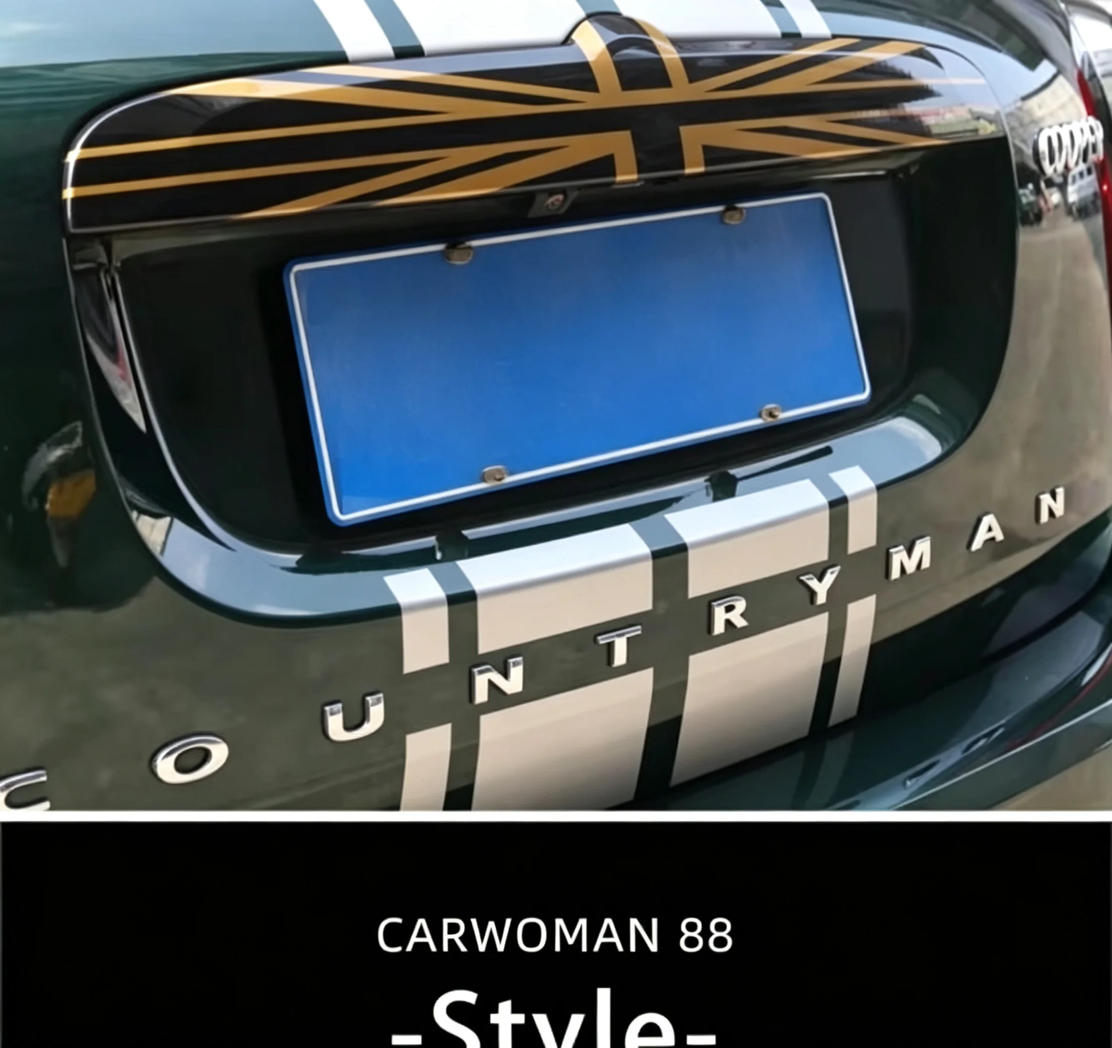Brand New ABS Material UV Protected Mini Ray Style Tail Gate Boot Handle Cover For Mini Countryman F60 Only (1 Pcs/Set)