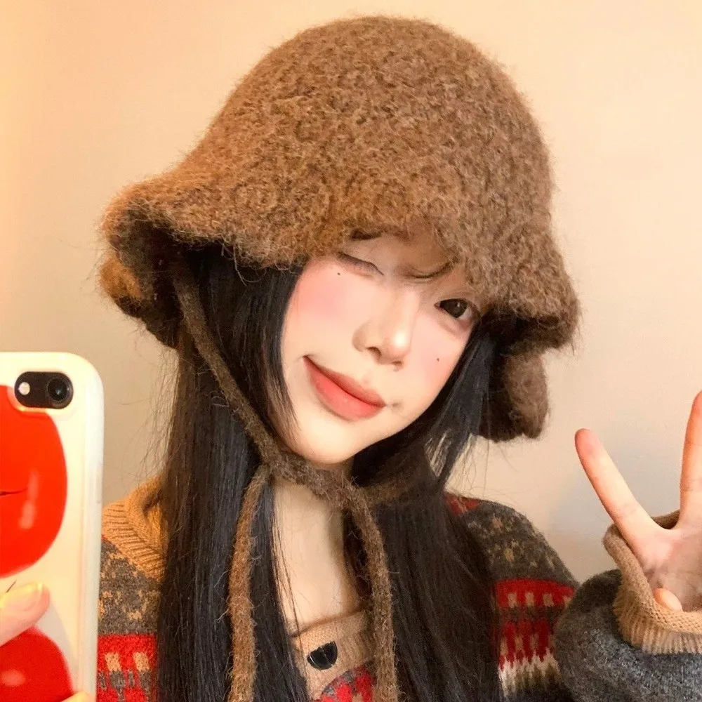 أزياء ميلارد محبوك قبعة بحافة يندبروف الباردة والدليل على الشتاء قبعة تدفئة بلون لينة صياد قبعة لارتداء اليومي