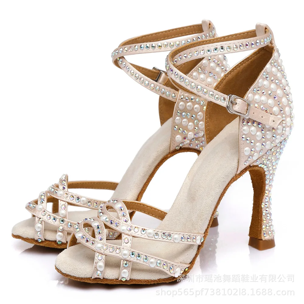 جديد لؤلؤة مطعمة اللاتينية تشا الكعوب الحديثة رقص الجاز السالسا أحذية الرقص ساحة قاعة الرقص أحذية الرقص الدولية #3