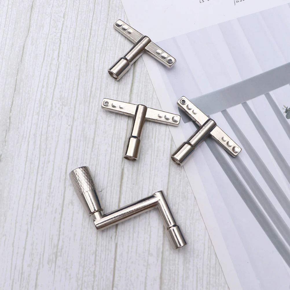 

4 Pcs Drum Keys for Tuning Drums Percussion Instrument Accessories Tuner tool Metal