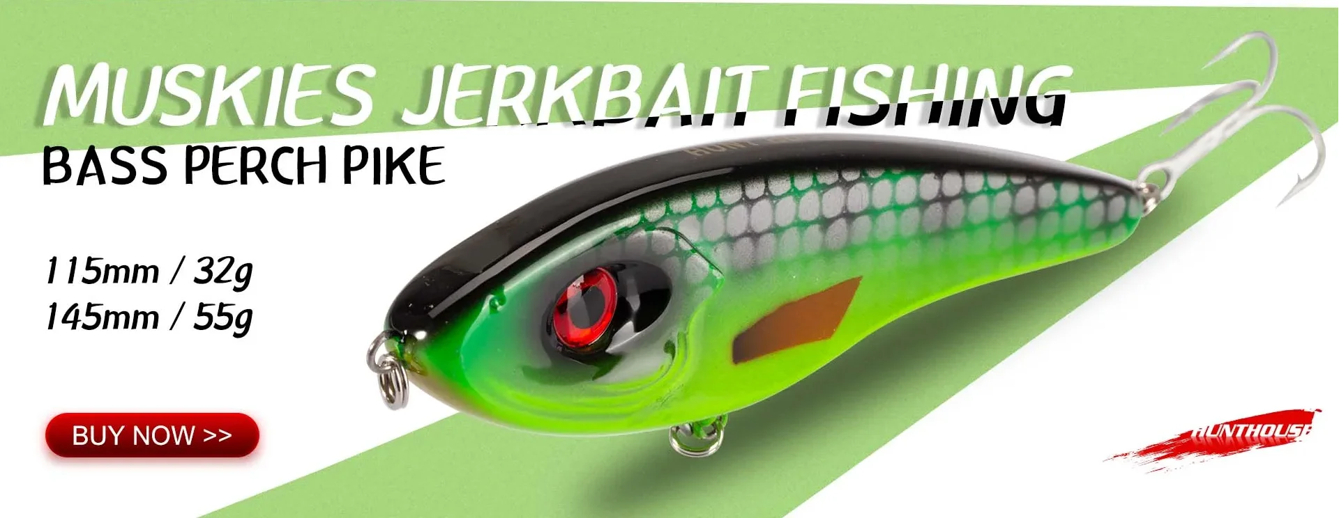 Hunthouse Winter Eis Angeln Locken 3PCS 50mm/10g 65mm/19g 75mm/32g Sinking Wobbler VIB Vibration Köder Für Bass Hecht Barsch LW812 – Detail 1