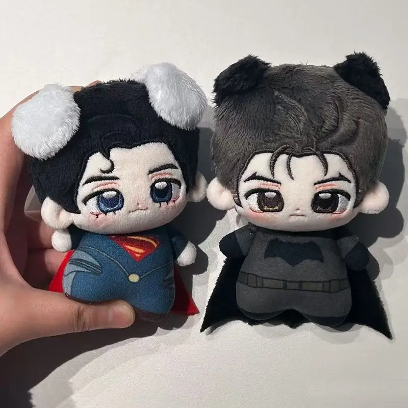 2026 New Anime Superman Clark Kent Plush Batman Bruce Wayne Plush Pendant Doll Classic Hero Plushie Movie Peripherals Fans Gift