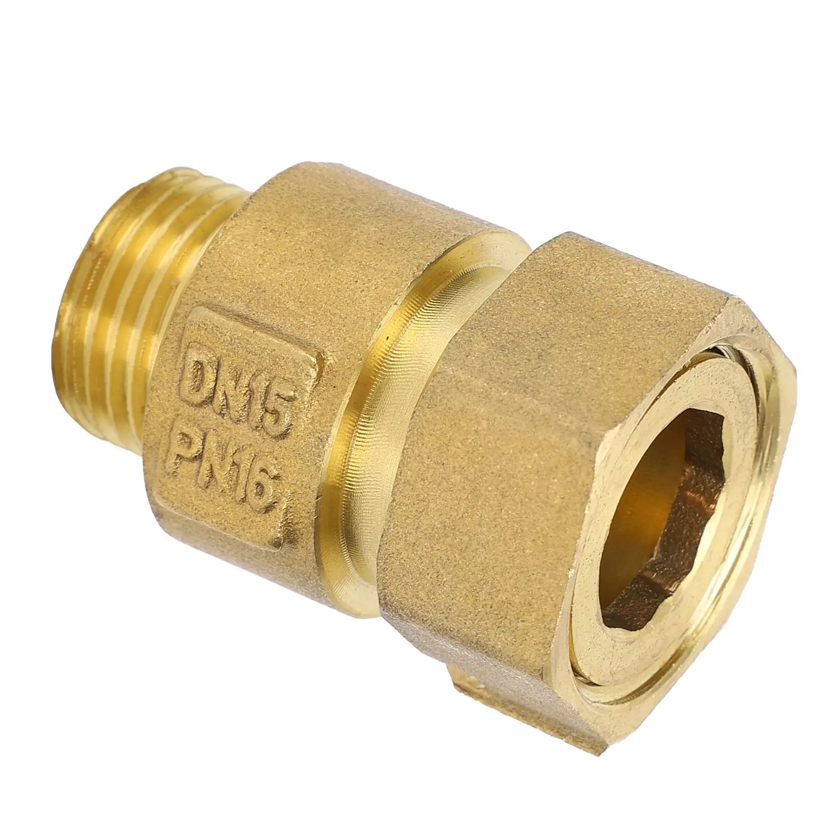 Check Valve Brass 1‑Way Backflow Prevention Threaded Tool Low Speed Water Meter DN15x20