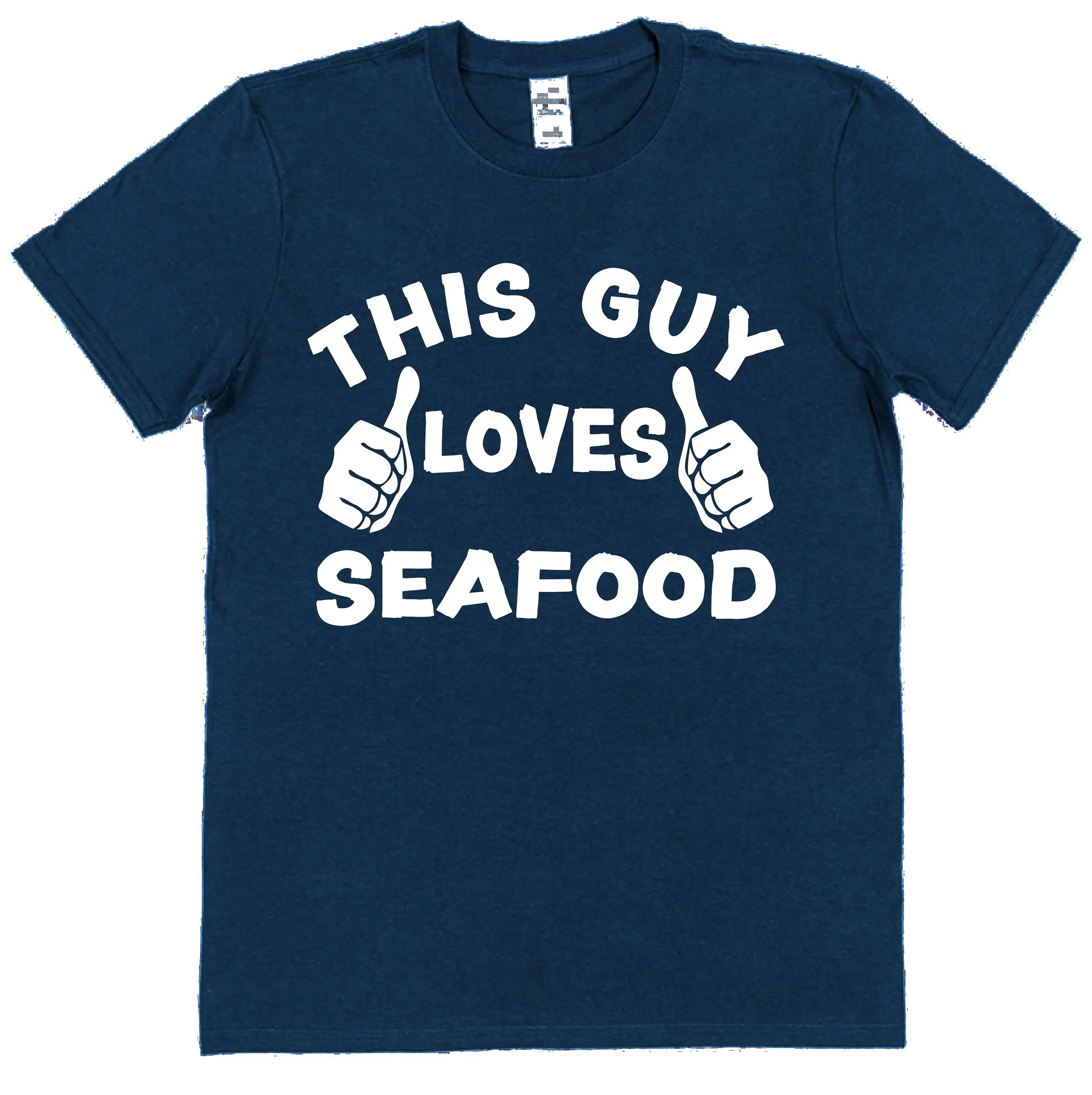 Seafood This Guy OR Girl Loves T Shirt Adults Children Favourite Funny For Food Lover Chef Mussels Prawns Oysters Clams Lobster