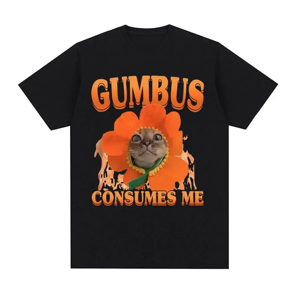 Cat face T-shirt for women versatile retro streetwear round neckloose fit