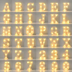 22.5cm Alphabet Led Light Letters Luminous Letter Battery Night Light Wedding Birthday Party Supplies Letters Decoration