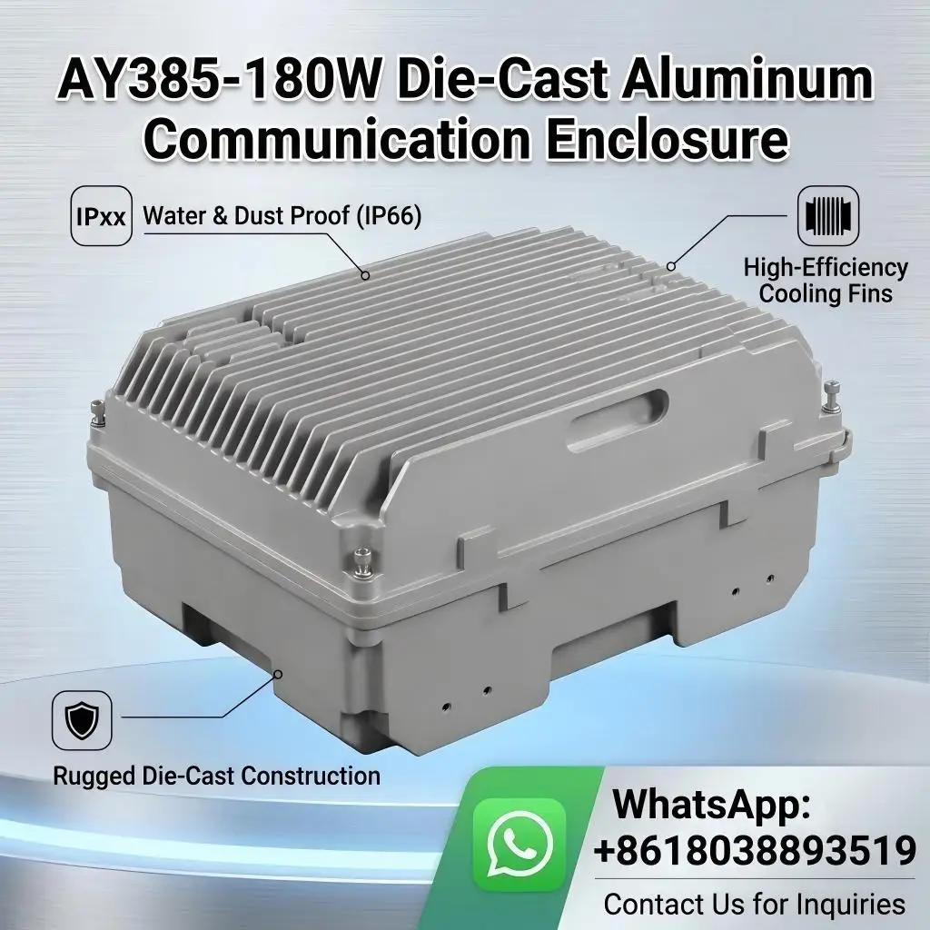 Outdoor Aluminum Enclosure Box IP67 Electrical Equipment Ribbed Box Die Cast Aluminum Box