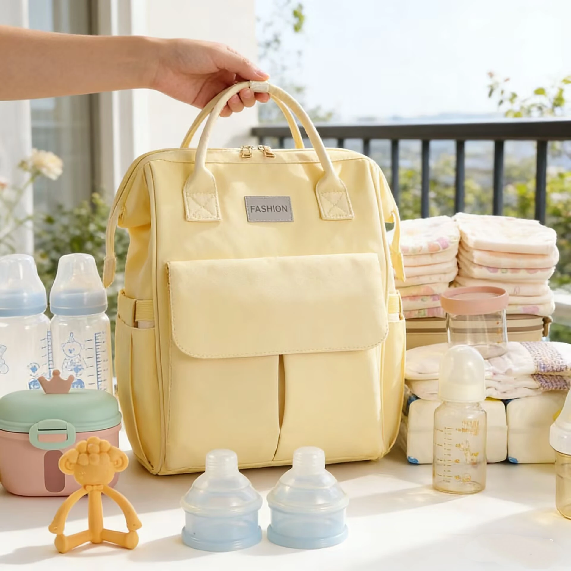 Diaper Bag Maternity Bags Baby Backpack Female Mommy Bag Large-capacity Travel Lightweight Portable Folding Mommy Outting Bag