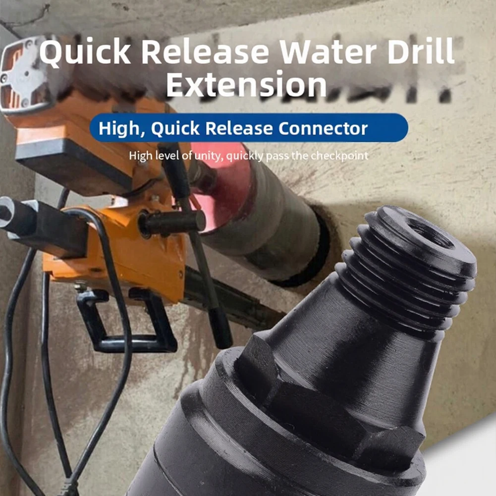 Water Drill Quick Connector Fast Alloy Hex Interface For Wet Core Drilling Bits Garden Hose Cooling Adapter Tool
