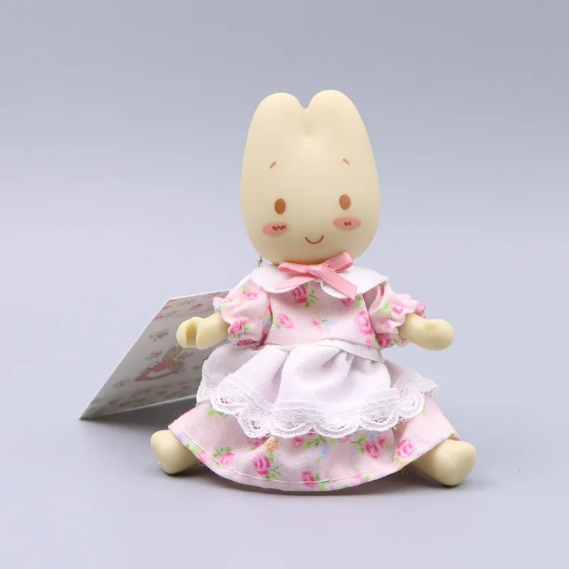 

6-компонентная милая юбка с цветком кролика жасмина, маленький кролик, рука и нога, мобильная кукольная сумка, подвеска, детская одежда, можно надеть и снять