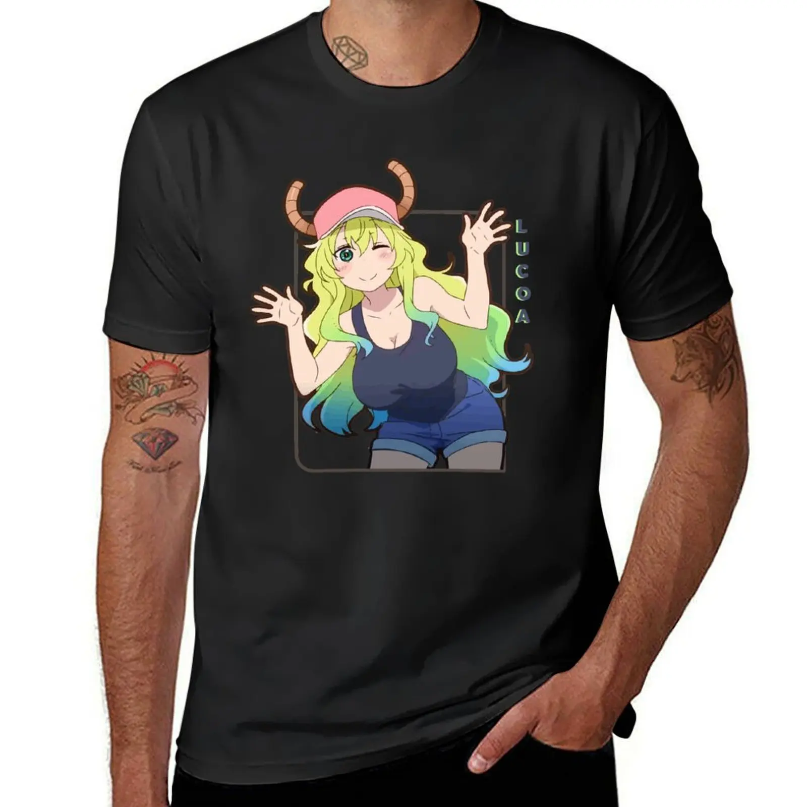 Lucoa T-Shirt cute tops cute clothes customizeds summer tops tshirts for men