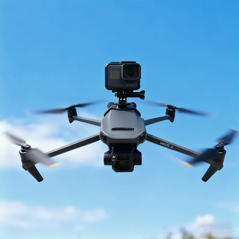 Фиксированный кронштейн для панорамной камеры Gopro/ Osmo Action/Insta360, держатель для панорамной камеры Fly Photography для DJI Mavic 3 Pro Cine Drone