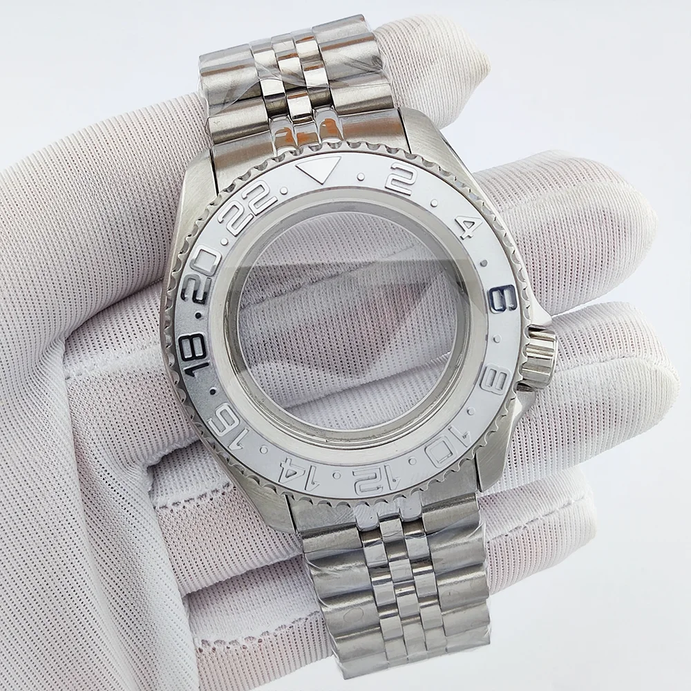 

41mm watch case SKX007 case NH35 watch case fits 28.5mm dial Sapphire glass waterproof case NH35/NH36 watch case