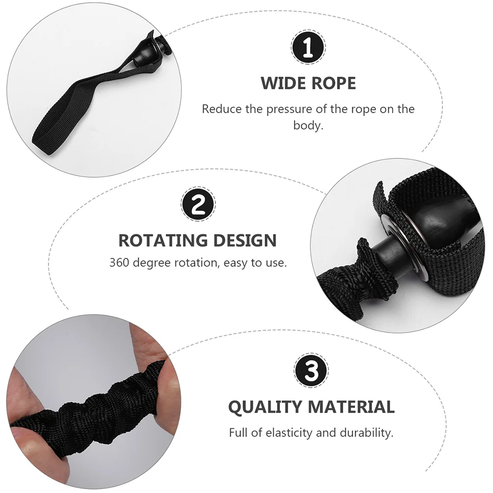 4 Pcs Abdominal Wheel Elastic String Muscle Training Bands Gym Stretch Ropes Scroll Pull Emulsion Roller Miss