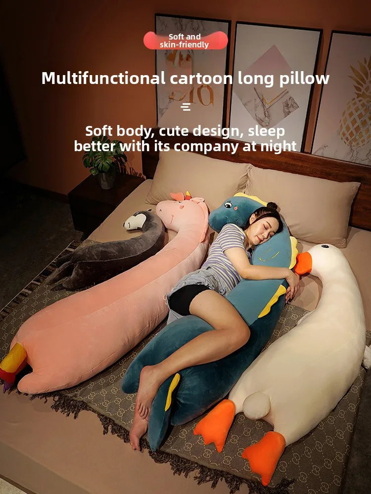

Cute Long Pillow for Side Spers Men's Sle Bed Pillow Leg Clas Cartoon Print Dormi Universal PP Cotton Filling Wa...