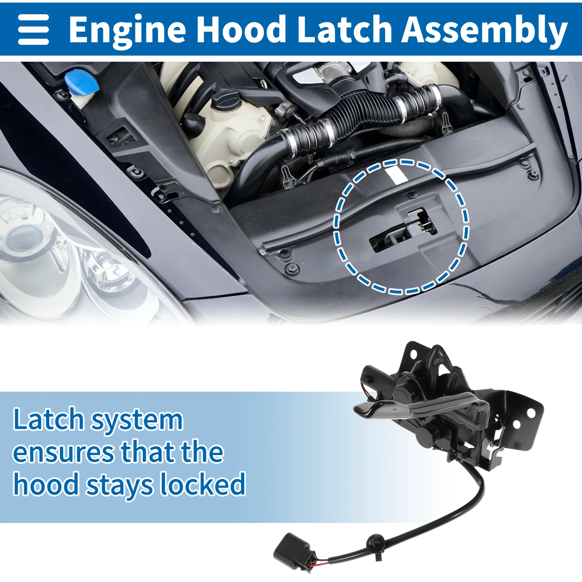 

UXCELL Защелка капота в сборе для Kia Sorento 2016-2020 No 81130C5000 1 шт.