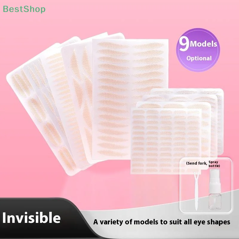 ★ ★ ★ Vendita calda 1 Set Adesivo palpebra invisibile Strisce per sollevamento occhi in pizzo Nastro adesivo per doppia palpebra Adesivi Strumenti per nastro occhi