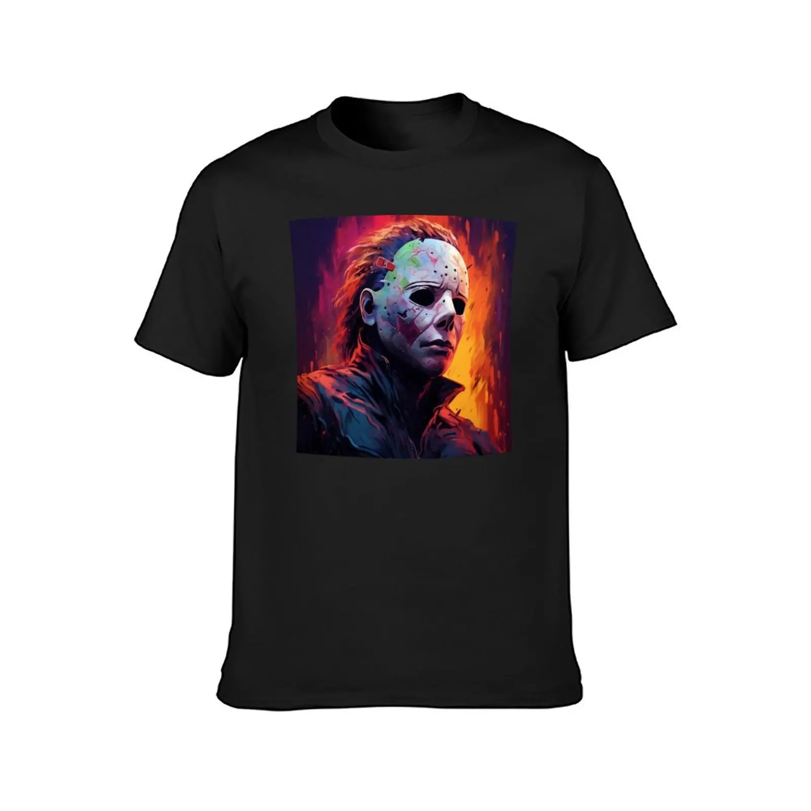 Michael Myers Colourful Gaze T-Shirt cute tops Aesthetic clothing new edition Blouse mens t shirts