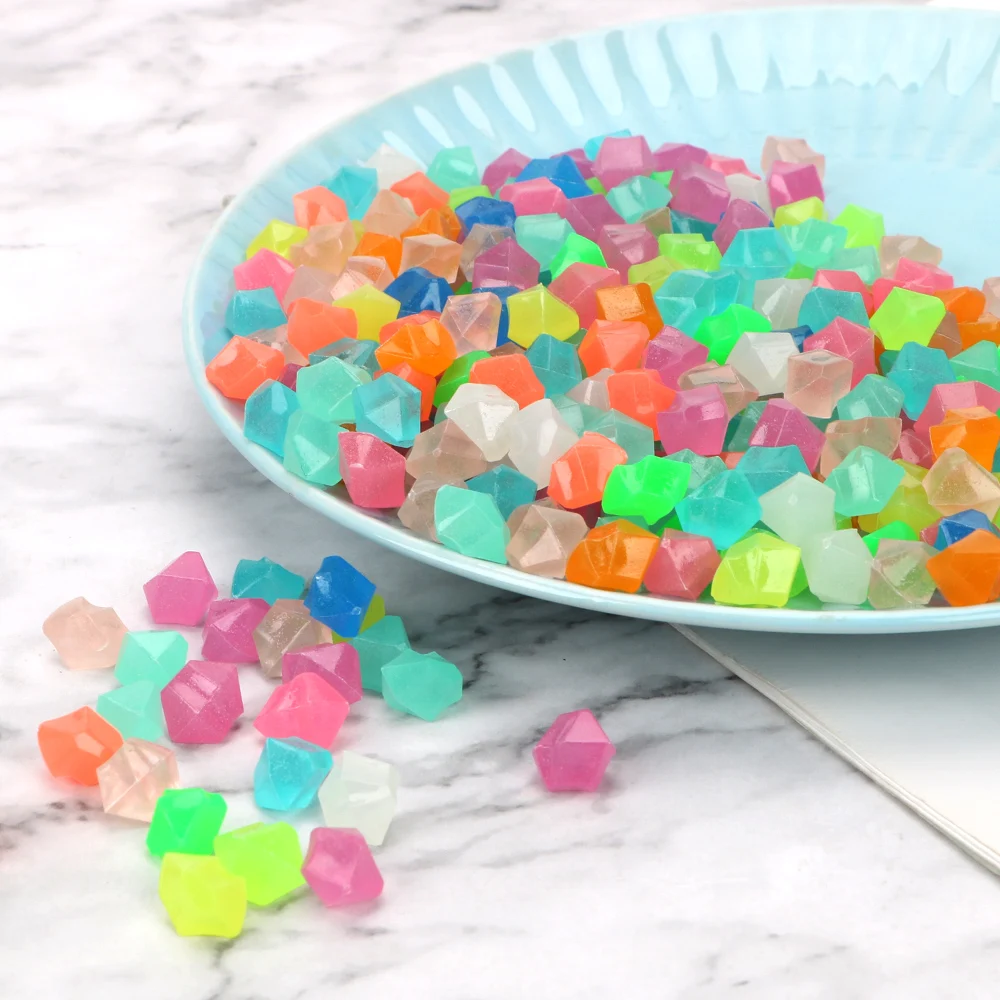 About 200-300 pieces/pack Luminous Stone Garden Decoration Glowing Pebbles Gravel about 180g/pack Artificial Cobblestone 14mm #3