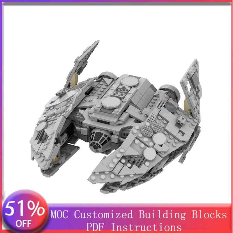 Set di Costruzioni Personalizzabili da 807 Pezzi, Modello di Astronave Spaziale MOC, Design Creativo, Giocattolo DIY Semplice e Popolare, Regalo di Compleanno