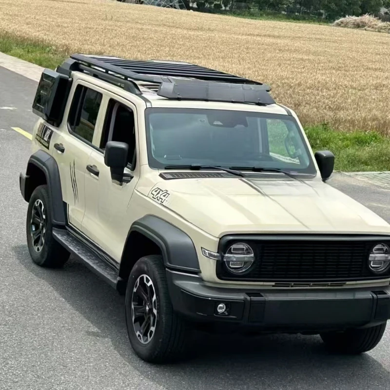 

High Quality Thickened Aluminum Alloy Roof Rack Ladder Side Window Storage Box Kit Tank 300 Auto Accessories