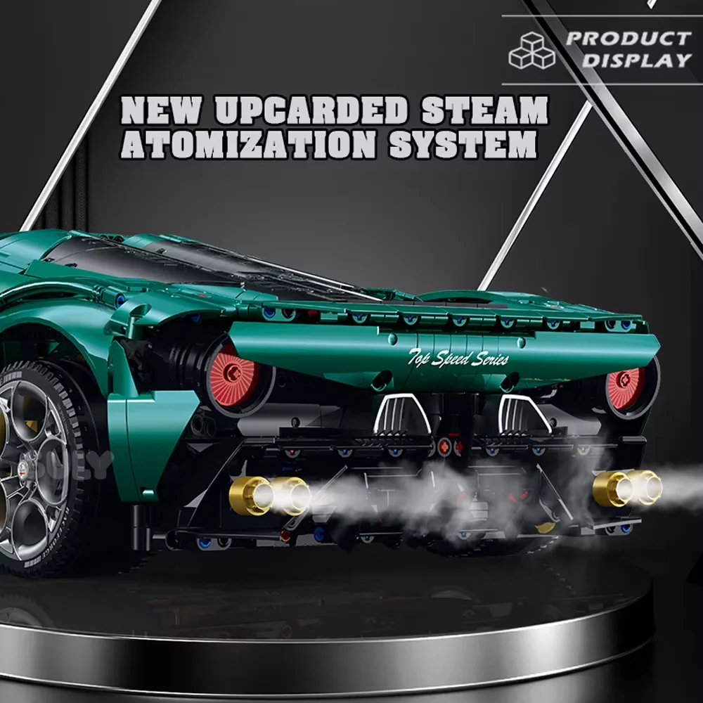 3861pcs Sports Car Building Blocks 1:8 Scale Model Speed Champions Technical Bricks Car Desktop Assembly Kid Toy For Gift