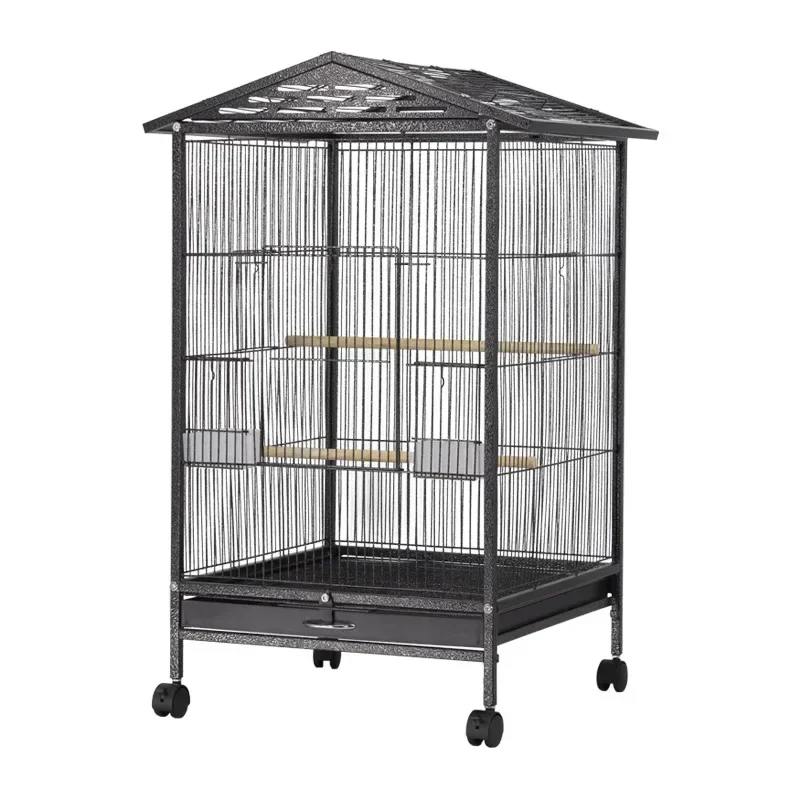 

Nueva jaula grande para loros y pájaros, caja de Metal para mascotas, cacatúa, guacamayo, cacatúa, casa