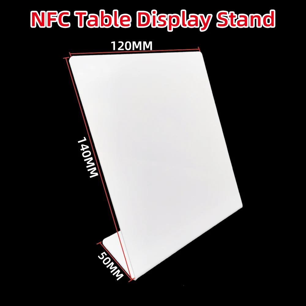 NFC 215 Table Display Stand NT/AG215 Chip PVC 13.56Mhz 504Bytes NFC Scan Code Restaurant Card Personal Website Nfc Google Review