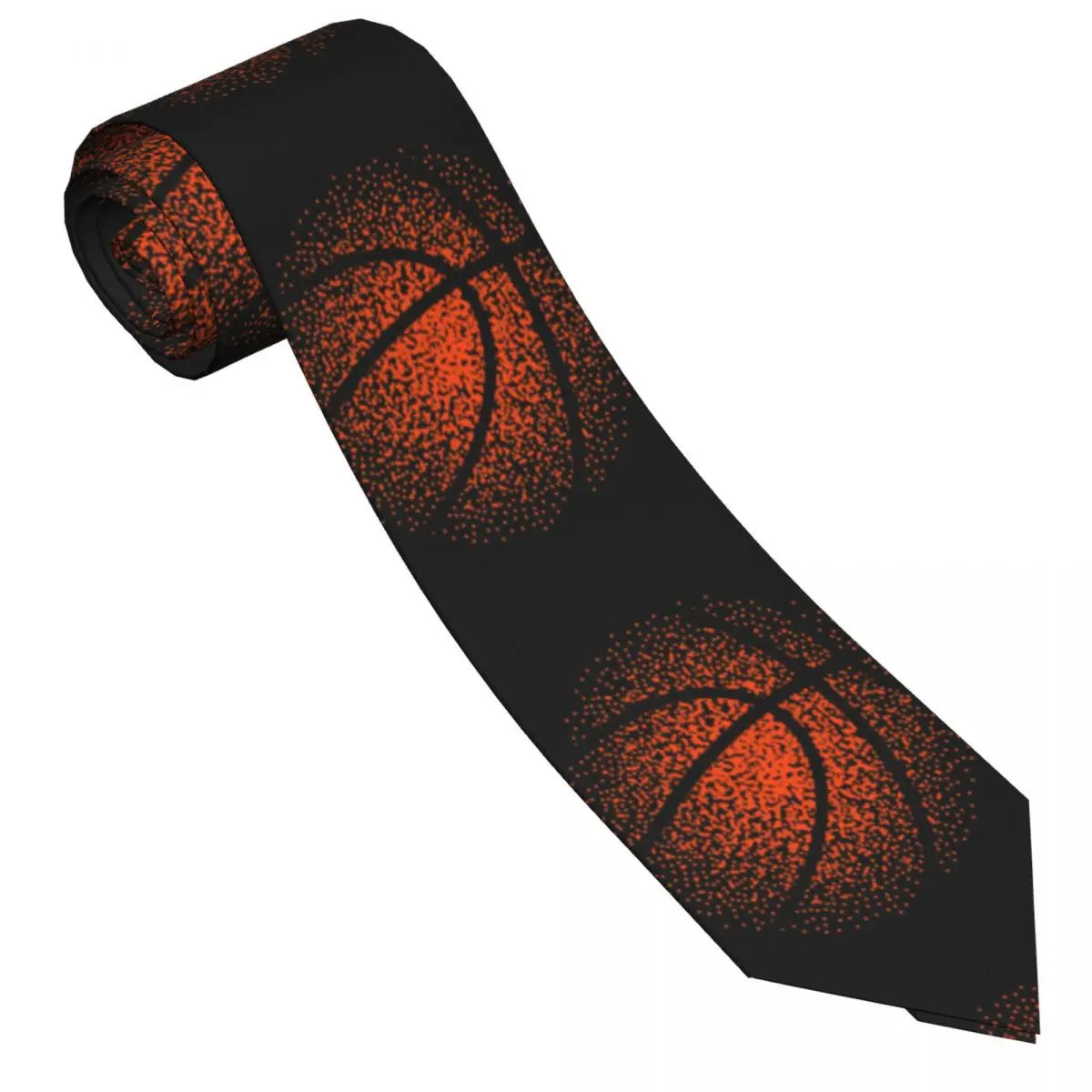 Basketball Dots Tie para Homens e Mulheres, Gravata, Vestuário Acessórios