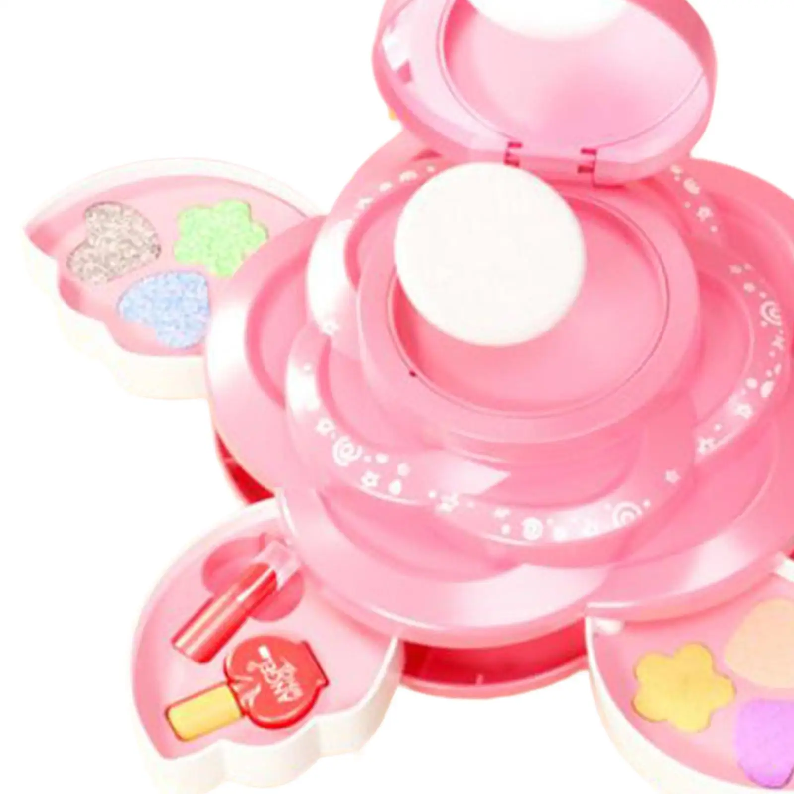 Kit per il trucco per bambini Set di fard per rossetto alla moda Giocattolo di bellezza Fancy Dress up per regali Principianti principeschi Bomboniere per bambini