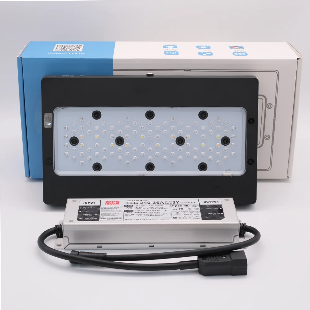 AIPAI A8SE/A8Pro 240W Full Spectrum Aquarium Reef Light With Meanwell Driver 8-Channel For LPS/SPS Coral Reef Tank