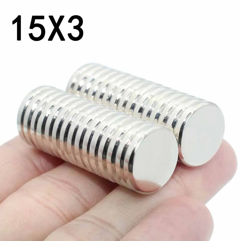 

2/3/5/8/12 Pcs 15x3 Neodymium Magnet 15mm x 3mm N35 NdFeB Round Super Powerful Strong Permanent Magnetic imanes Disc 15*3