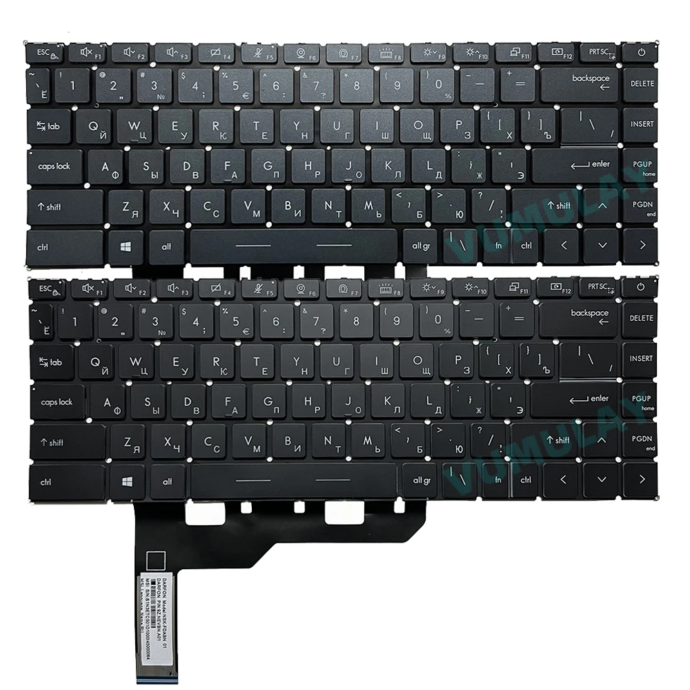 US/Russian Backlight Keyboard for MSI Creator Z16 A11UE A11UET