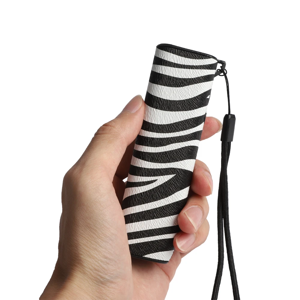 For IQOS Iluma i one protective case - Canvas material With anti-drop functions PU Leopard Print Fashion Storage Case