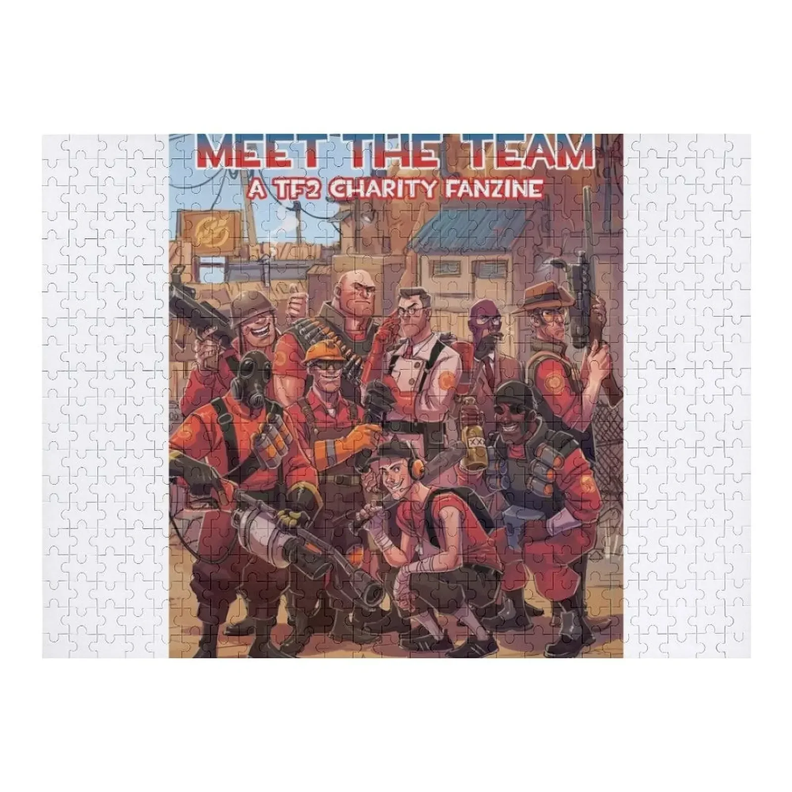 

Team Fortress 2 Meet The Team Jigsaw Puzzle Photo Personalized Gifts Custom Wooden Gift Personalized Gifts Puzzle