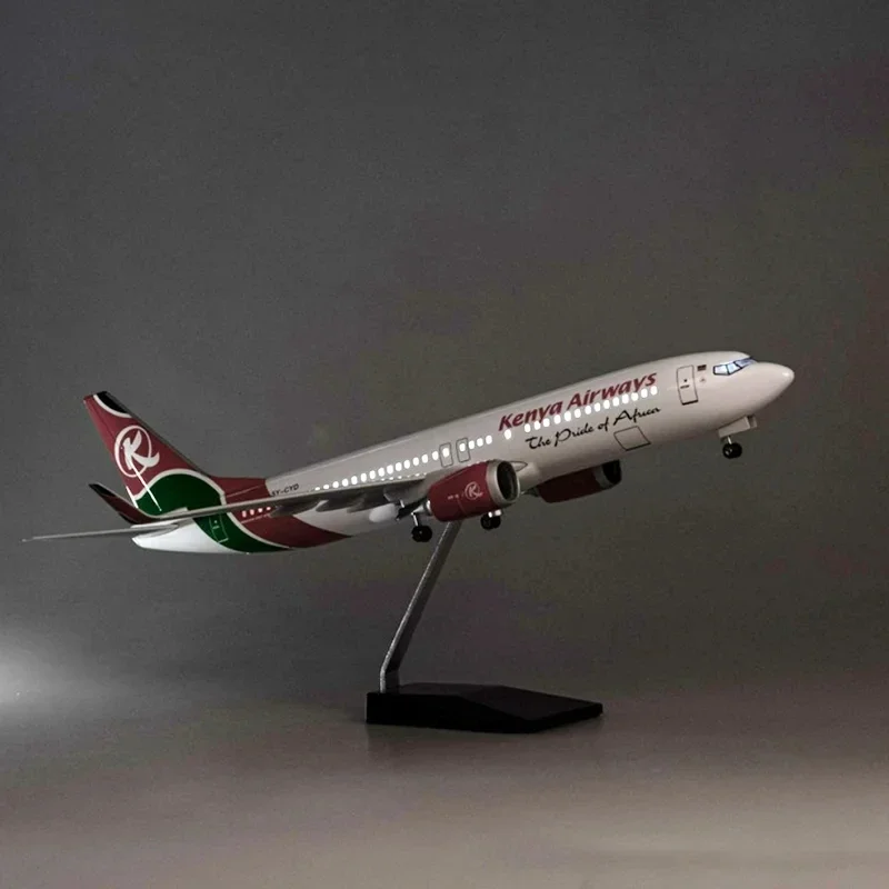 Imagem -06 - Avião de Resina com Luz e Roda Modelo B737 Max 47cm 47cm ho Air-made Brinquedo Coleção Novo