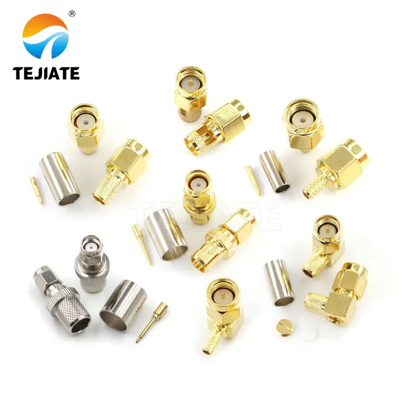Conector coaxial RF de alta calidad, junta de compresión, rosca interna, agujero de pin, piezas/KY/SMA-J/3/5/7 SMA, 1 JW-1.5