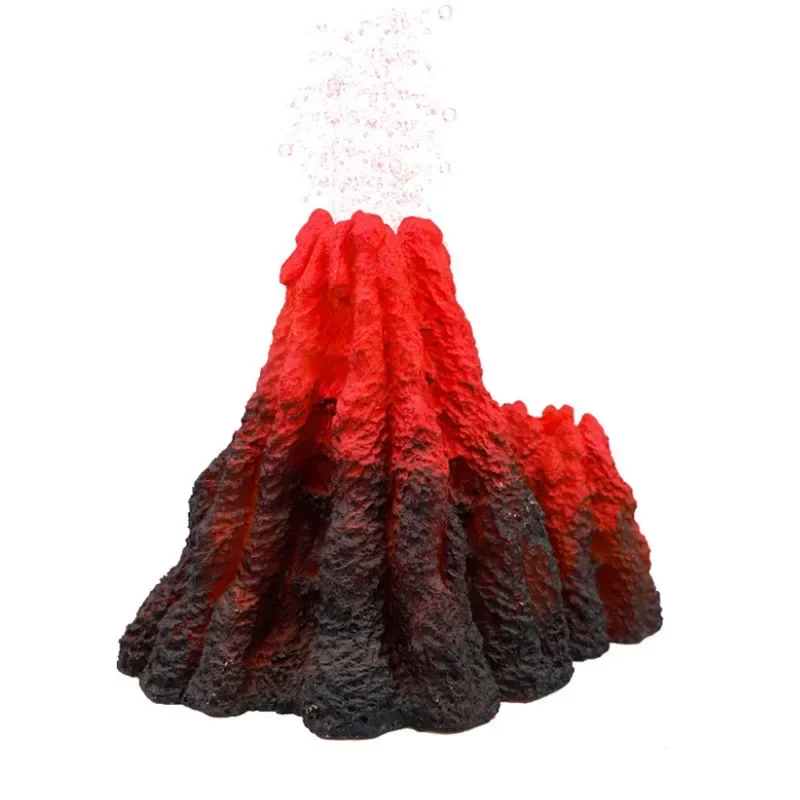 New Volcano Shape Aquarium Decor Oxygen Pump Fish Tank Ornament Aquarium Accessories Decoration