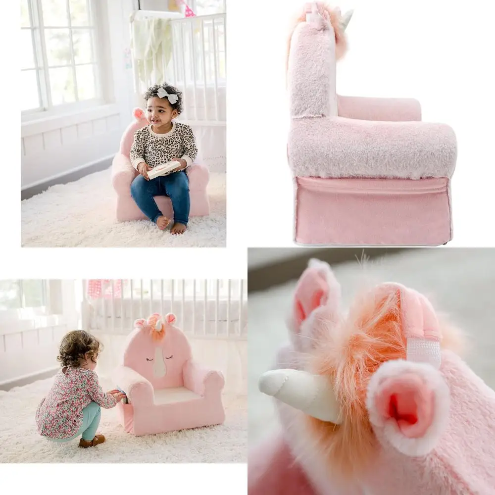 

Розовое кресло-шезлонг премиум-класса для малышей с ручкой для переноски и боковыми карманами - Sweet Seats