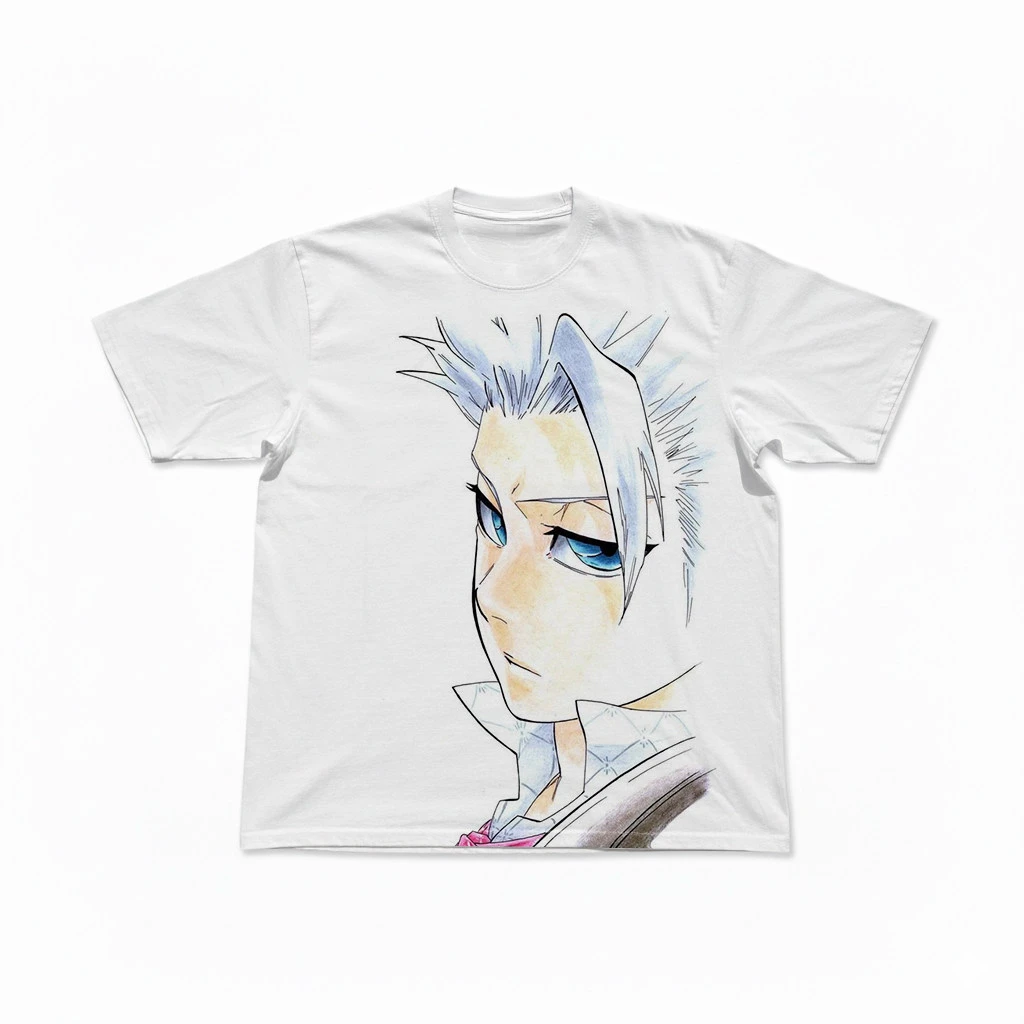 2026 Top Bleach Thousand Year Blood War Ichigo Kurosaki Big BLEACH Letter Japanese Kanji Vintage Anime Graphic T-Shirt Y2K Tee