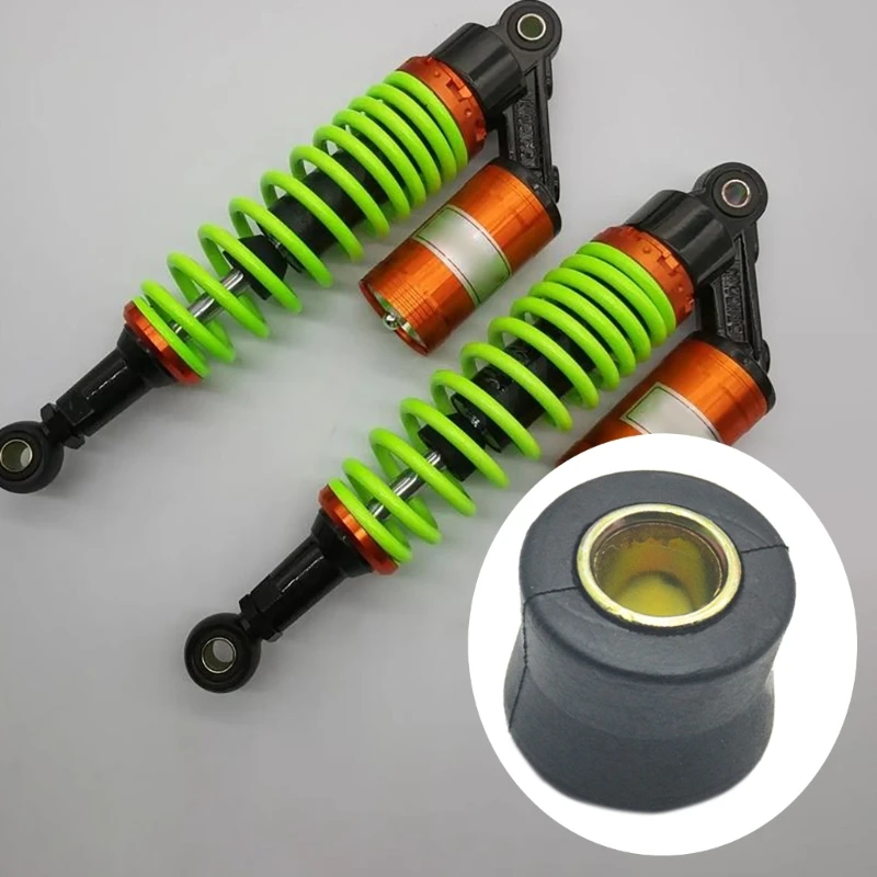 Electric Scooter Motorcycle Shock Absorb Bushing Set Front & Rear Suspension Bushings for Enhances Comfort & Stability