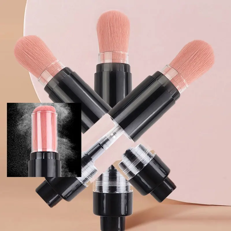 แปรงปัดแป้งแบบกดอเนกประสงค์แบบรีฟิลได้สำหรับรองพื้น/บลัชออนเครื่องมือแต่งหน้าเครื่องสำอางแปรงความงามใบหน้าระดับมืออาชีพ