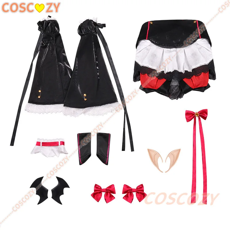 Anime Seraph of The Ennd Krul Tepes Cosplay Costume Wig Vampire Black Red Lolita Dress Adult Woman Sexy Halloween Carnival Suit view 3