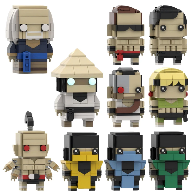 Gioco di combattimento classico Blocchi periferici MOC Mortaled Kombat Action Figures Modello Bambini Assemblaggio Giocattoli Regalo di compleanno del ragazzo