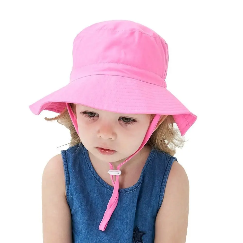 Summer Baby Sun Hat Baby Sun Hat for Girls and Boys Outdoor Neck Ear Cover Anti UV Kids Beach Caps Bucket Cap 0-8 Years