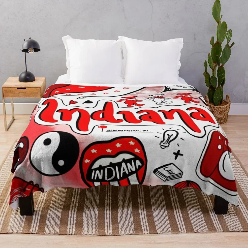 

Indiana Throw Blanket Soft Comfort Blanket for Reading Watching TV