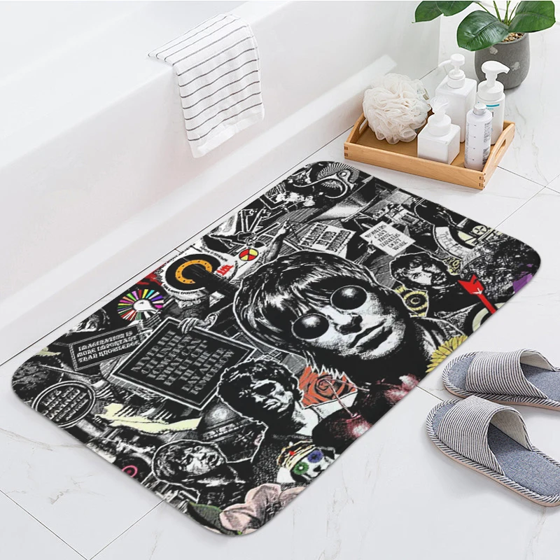 Porch Foot Mat Non-slip D-Oasis Band Corridor Floor Carpet Kitchen Balcony Hallway Bath Rug Custom Doormat Entrance Door Home