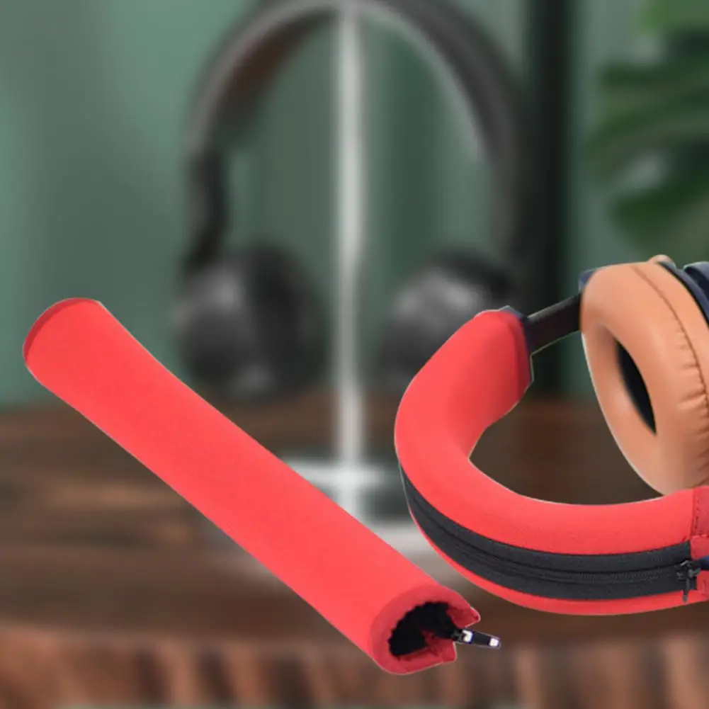 حافظة واقية عالية الجودة من شعاع الرأس بلون سادة وناعمة ومتينة لسماعات الرأس وغطاء عصابة الرأس وغطاء شعاع الرأس مضاد للانزلاق