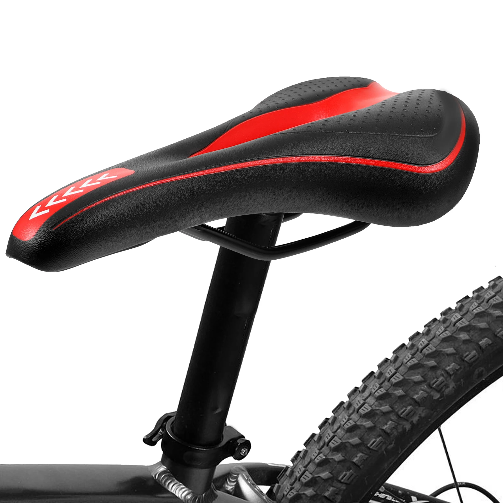 

1pc Mountain Saddle Bicycle Cushion Folding Portable Shockproof Cycling Seat Lightweight Comfortable Easy Wash Compatible Road
