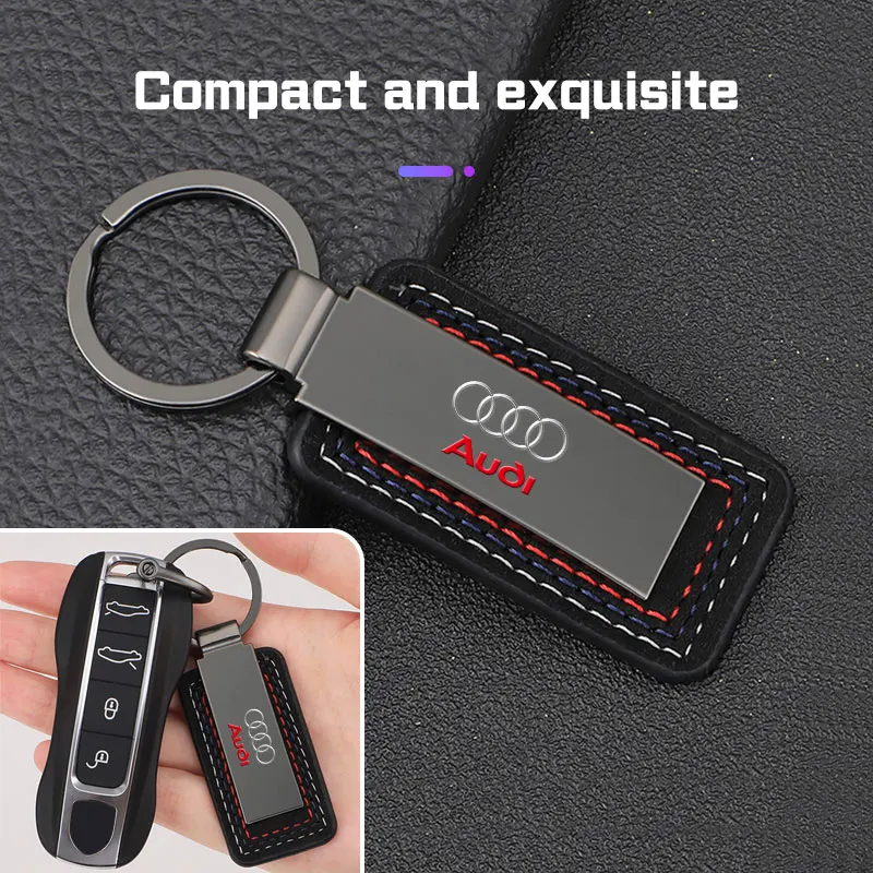Sticker,Metal car keychain emble keyrig car Creative Key ring Holder For Audi A3 S3 S4 S5 S6 RS3 RS4 RS5 Q2 Q3 Q5 Q7 Q8 SQ5 TT